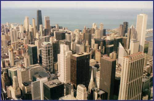 Photo de Chicago prise depuis la Sears-Tower